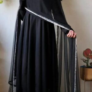 Black Anarkali Kurti Set with Dupatta